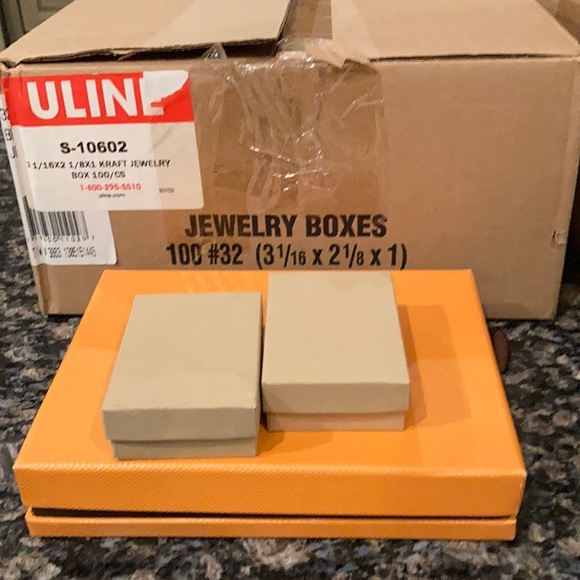 ULINE Storage & Organization Uline Brown Kraft Jewelry Boxes 0 Pcs